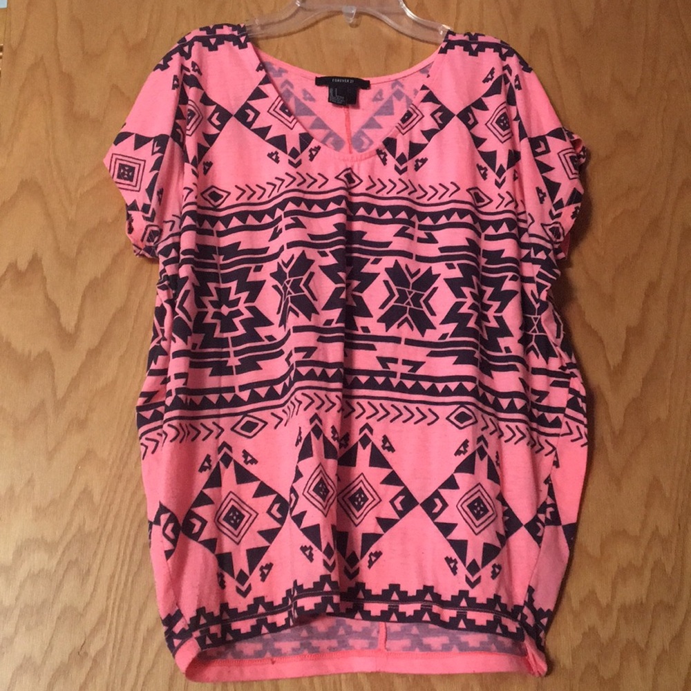 Tribal Print Short Sleeve Shirt